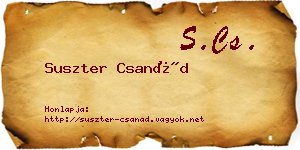 Suszter Csanád névjegykártya